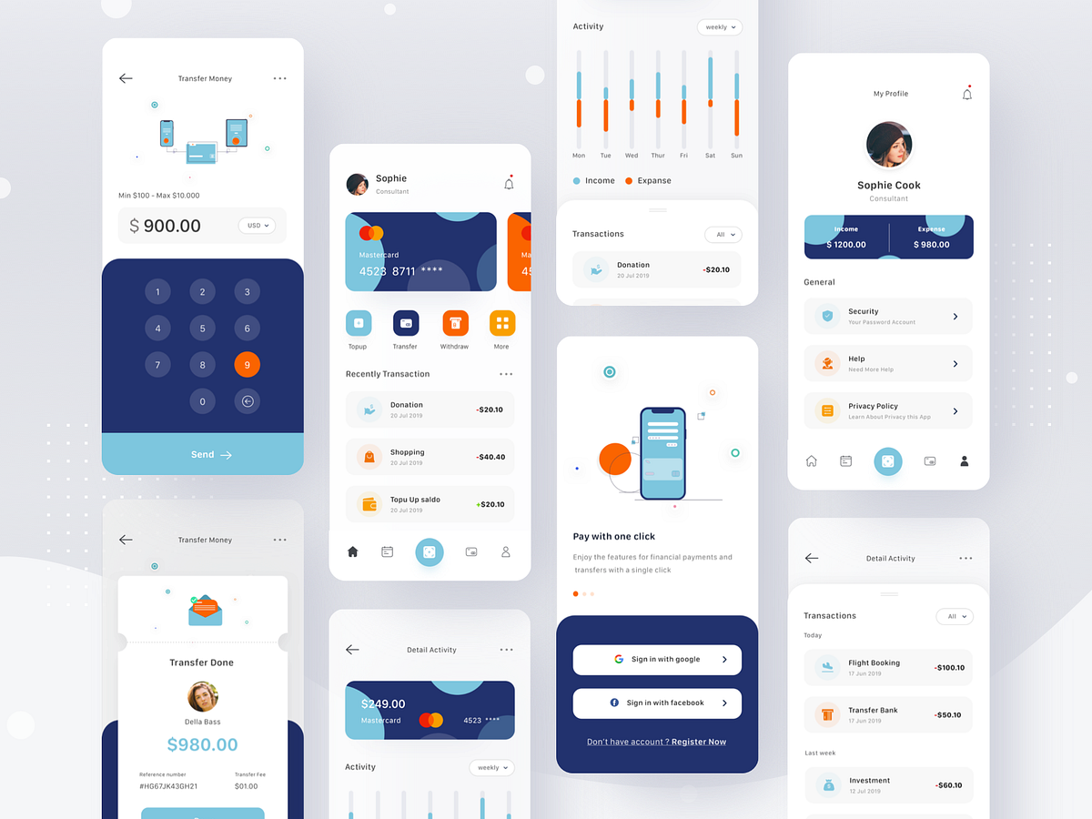 Wallet App by AixDesigner on Dribbble