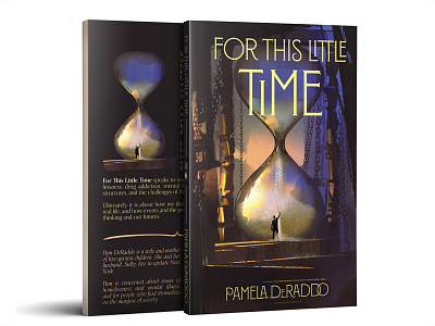 For This Little Time book cover aging artsy beautiful book cover elegant hourglass time