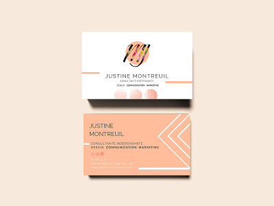 Mockup Business Card Justine Montreuil