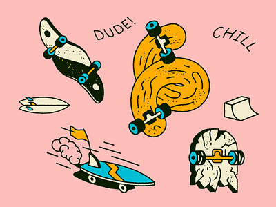 Skater boy rockin’ up MTV 🛹 chill doodle dude icon jump mtv skate skateboard skateboarder stickers summer surf surfboard surfing