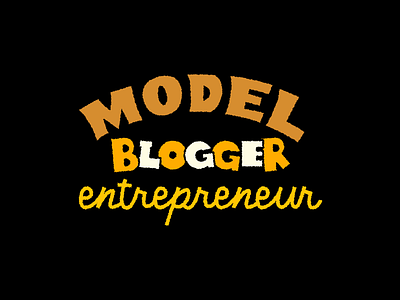 Model Blogger entrepreneur