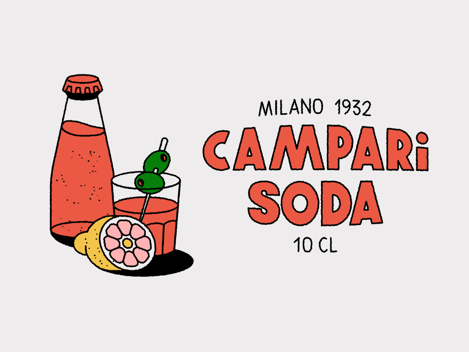 Campari Soda 🍸 by Egg Doodle on Dribbble