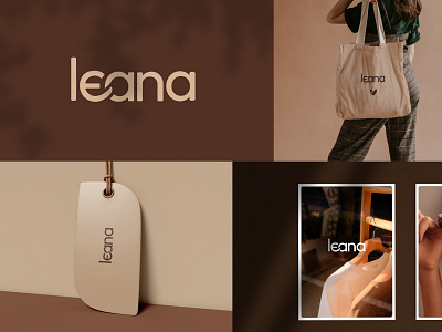 Leana Branding brand branding fonts graphic design identity logo minimal shop typography visual