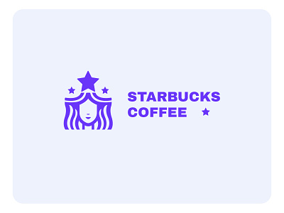 Starbucks logo re-design branding coffee girl illustration logo minimal package poster redesign star starbucks vector