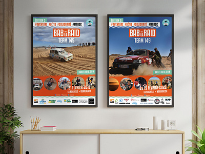 Affiches A3 BabElRaid 2018 & 2020 ad babelraid display graphism poster poster design promotion promotion flyer