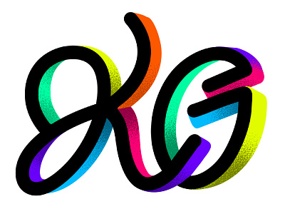 KG doodle illustration lettering procreate
