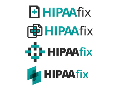 HIPAAfix Logos Round 1 health hipaa logo