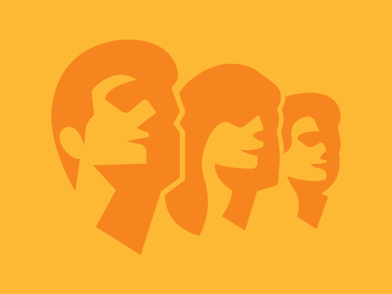 Silhouette Faces by Kevin Greene on Dribbble