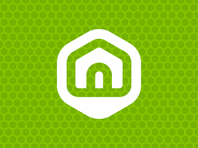 Green House environment green hexagon house icon