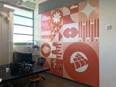 Office Mural Installed environmental design mural murals office mural wall design