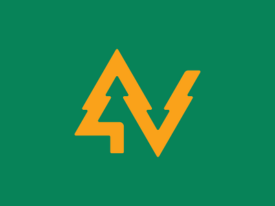 Tree V brand identity branding icon logo tree logo