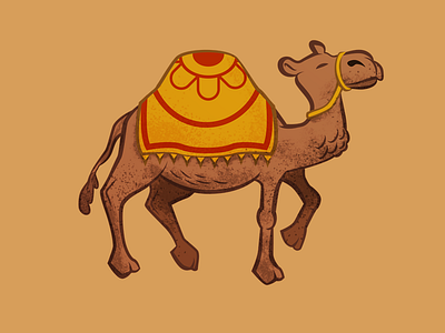 walking Dromedary crivez digital illustration drawing dromedary game design gamification giulia crivez icon illustration marrakech travelling visual design