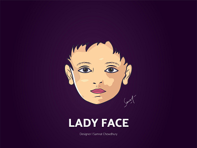 Lady Mask Face - Digital Art design digitalart illustration samratchowdhury vector