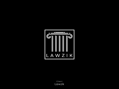 LAWZIK brand identity business logo company logos flat logo law law firm law logo lawyers logo logodesign minimal logo minimalist logo office