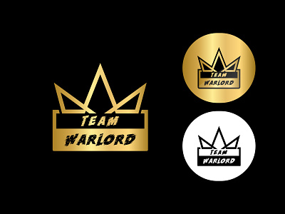TEAM WARLORD brandidentity esports logo design gamers logo gaming and esports logo gaming flat logo design gaming logo gaming mascot logo golden color logo luxury logo minimal logo
