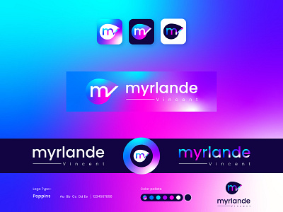 Myrlande Vincent brand identity branding business logo colorful company logos design flat logo identity logo logo design logodesign logos minimal logo modern logo