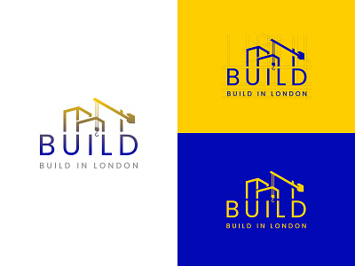 BUILD architecture brand identity branding build building business logo company logos creative logo home logo logo design logodesign minimal logo real estate service