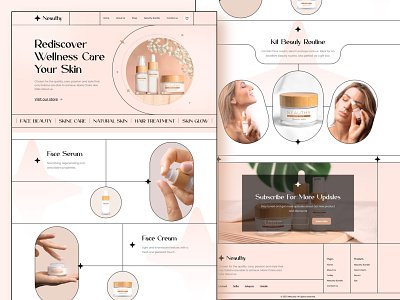 Neauthy Website Interface beauty beauty product beautytrend cosmetic design e commerce face treatment hair treatment italian brand makeup makeupartist makeuplover neauthy popular product skin care ui user experience design user interface website