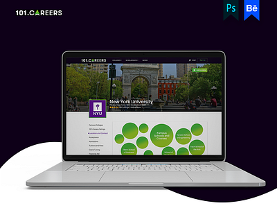 UI/UX | 101 Careers | University Page