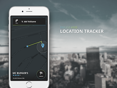 DailyUI 020 - Location Tracker