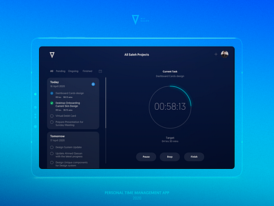 Personal Time Management App adobe xd app design product design saudi arabia tablet time management ui