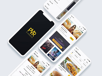 Cinema App Redesign android app app interface cinema app design entertainment ios movie app movie booking