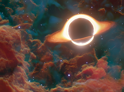 Black Hole 3d 3d render art black hole clouds nebula physics sky space star