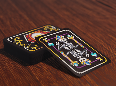 Baron Playing Cards Render 3d 3d render cards fantasy illustration pixel pixelart