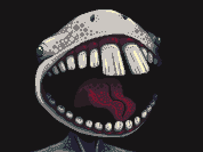 Tooth Fairy hellboy horror illustration monster pixel pixelart tooth fairy