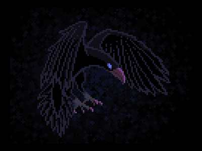 Raven pixel pixelart