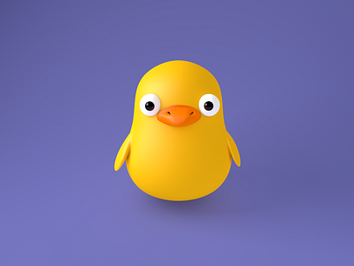 Duck 3d 3dcharacter c4d character characterdesign cinema4d duck duckling