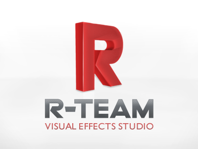 R Team Logotype 3d cinema 4d logo vfx