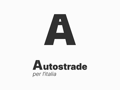 Autostrade per l'italia / Logo design logo negativespace warmup weeklywarmup