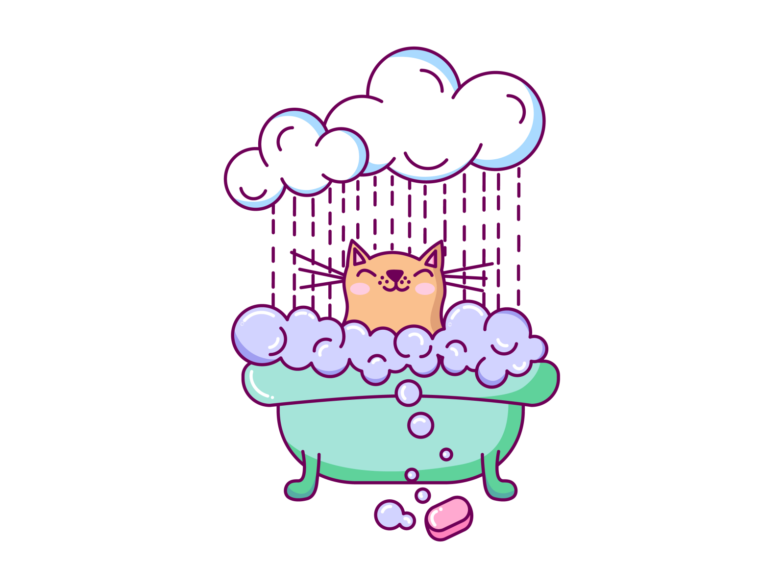 Fluffy Clouds By Nataliia Manych On Dribbble