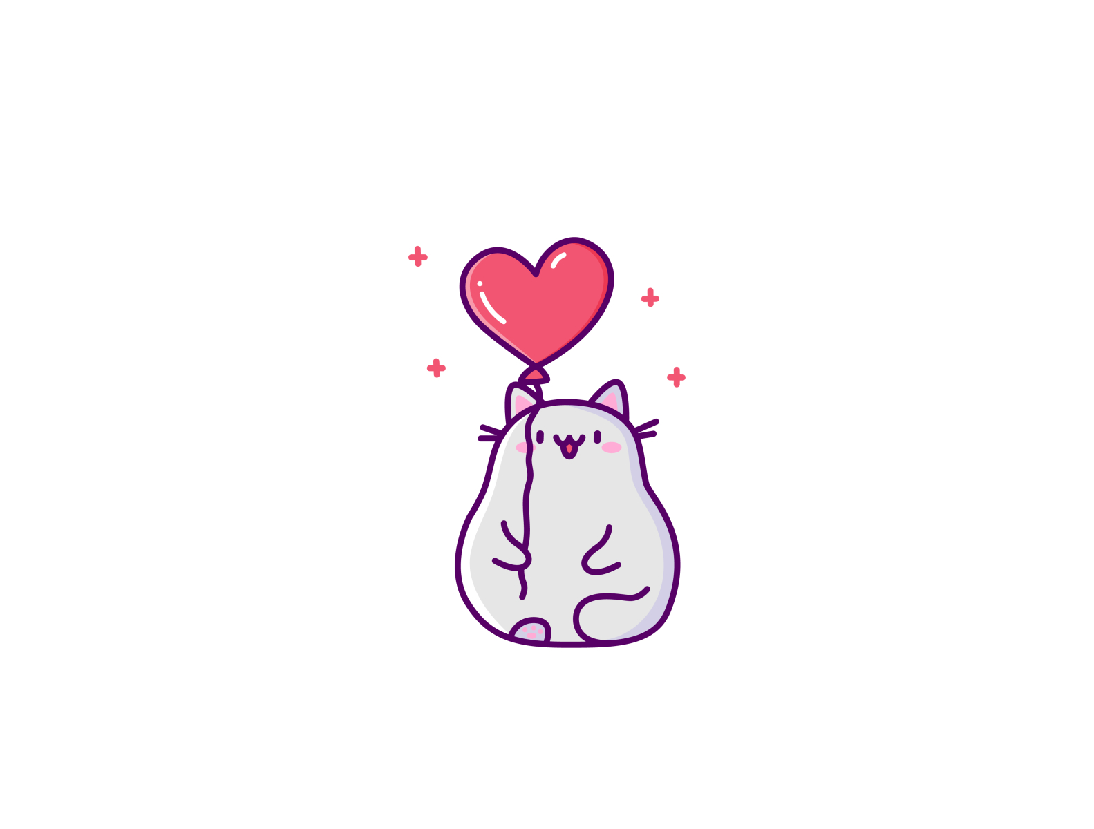 Kitty For St. Valentine's Day 2021 By Nataliia Manych On Dribbble