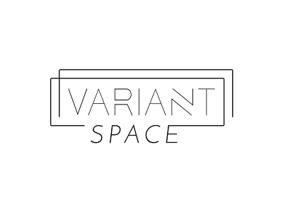 Variant Space collective feminist logo logodesign