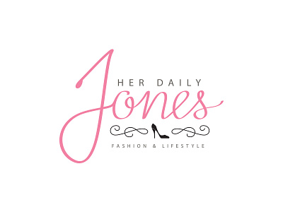 Her Daily Jones fashionblog logo logodesign