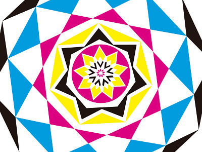 Mandala 3 cmyk geometric mandala pattern