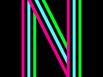 N 36 days of type alphabet letters m typography vectors