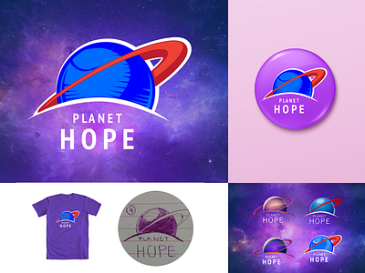 Logo Planet Hope adobe illustrator branding design logo vector
