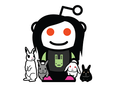 /u/jaleh's Snoo alien bunnies logo official pixel rabbits reddit redditgifts snoo