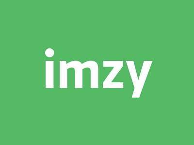 Imzy logo clean green imzy logo official sans serif