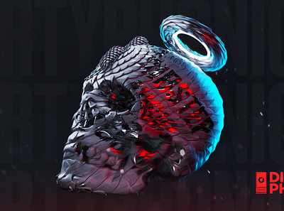 Skull - Poster 356 3d 3d art 3d artist cinema4d color design everyday octane poster render skull texturing