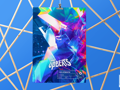Gosmow - The Upbeats 3d 3d art cinema4d color design gradient music octane photoshop poster poster art poster design print render typography