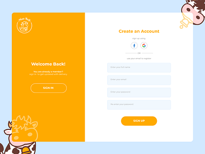 Sign Up UI account branding design login login design login screen register register form sign in sign in screen signin signup signupform ui