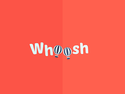 Whoosh Logo hot air balloon icon logo whoosh