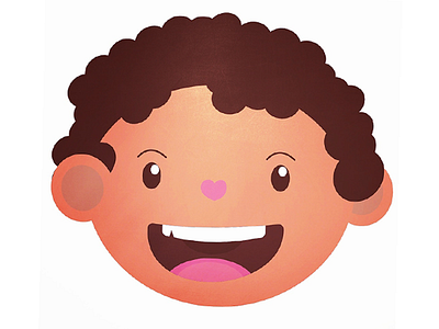 A Happy Child child graphic design happy happy child icon illustration illustrator kid vector