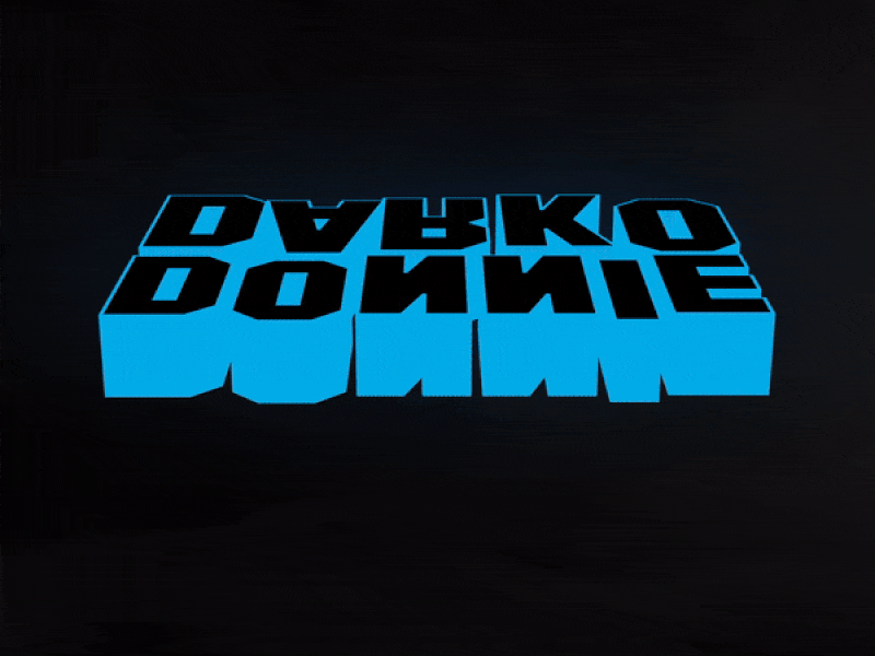 Donnie Darko 2020 Logo Concept 3d logo animation cyberpunk donniedarko logo scifi