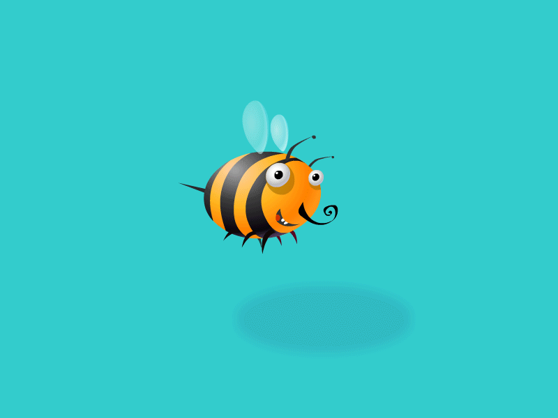 Bee44 animation bee character cute