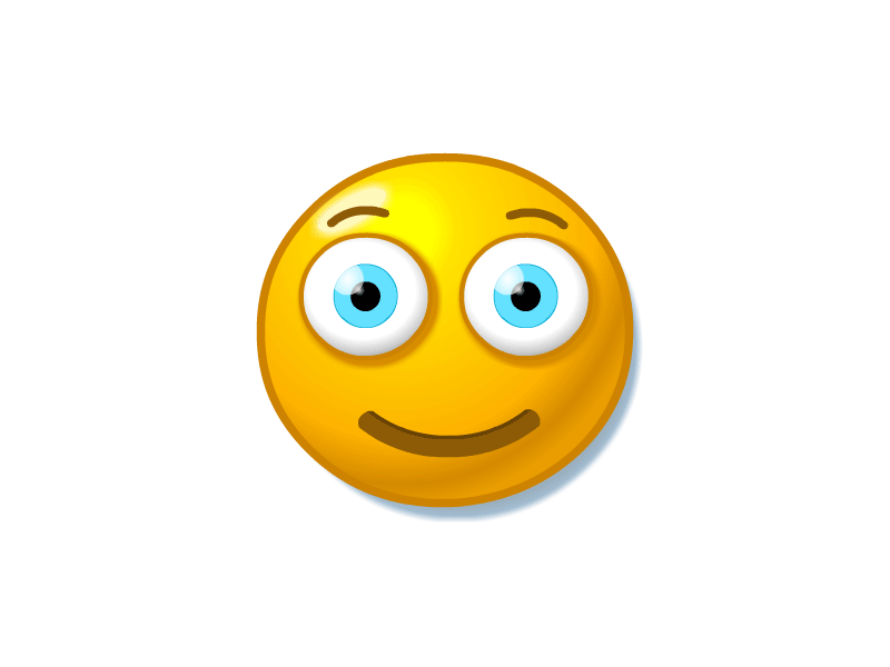 Emoticon animation character emoji emoticon icon smile yellow